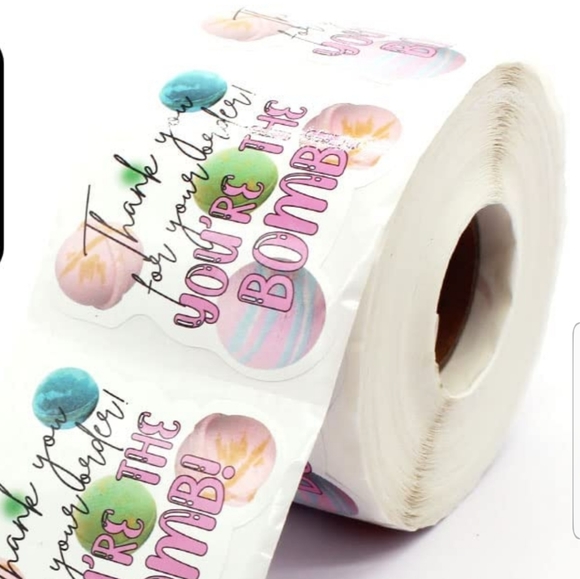 50 CT  Thank You for Your Order Bomb Stickers, Thank You Stickers - Picture 7 of 12